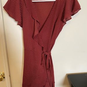 Polka Dot Wrap Dress
